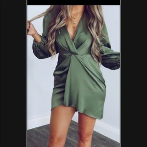 Army green dress new with tags. Size medium